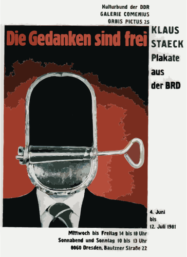 Affiche abstrait allemand